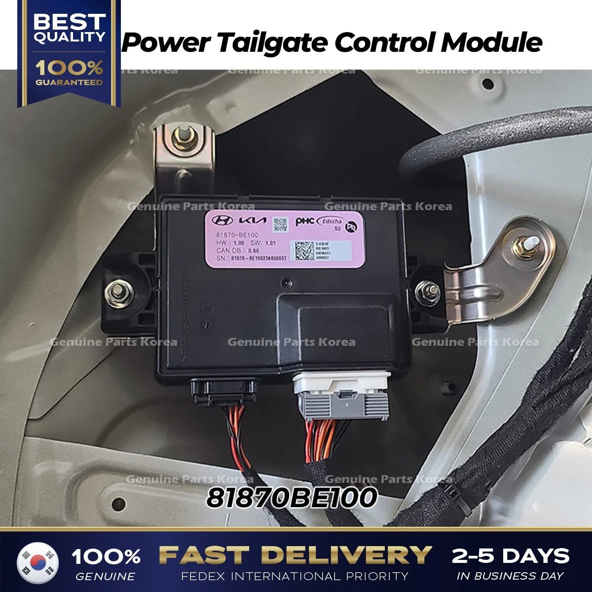 ⭐Genuine⭐ Power Tailgate Control Module 81870BE100 for Hyundai Kona
