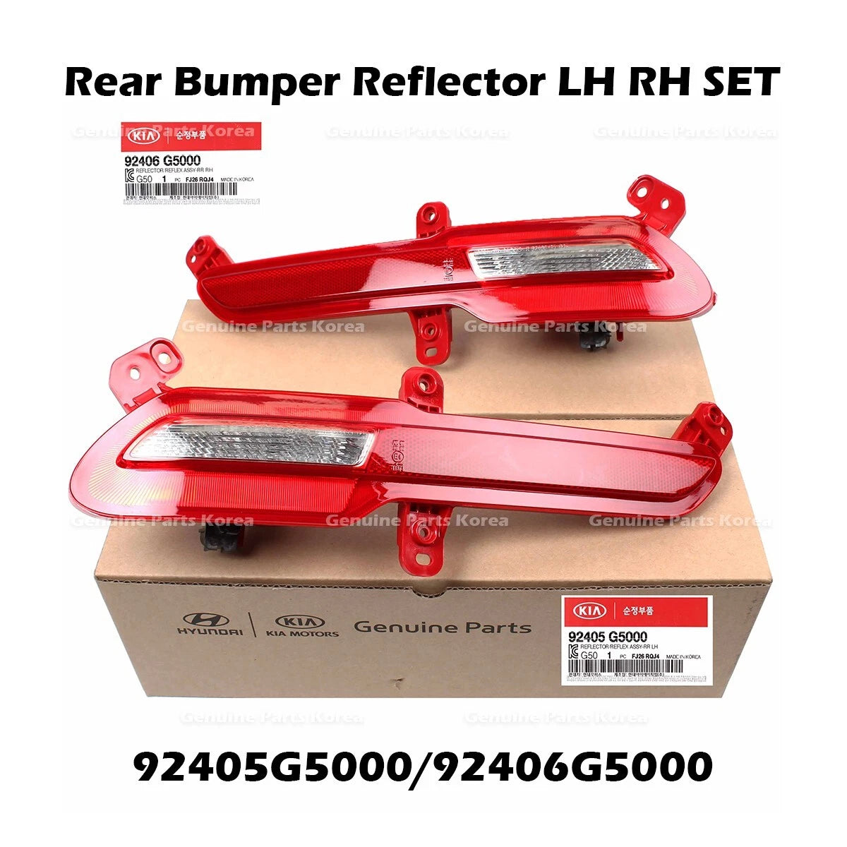 ⭐Genuine⭐ Rear Bumper Reflector LH RH SET 92405G5000 92406G5000 for Kia Niro