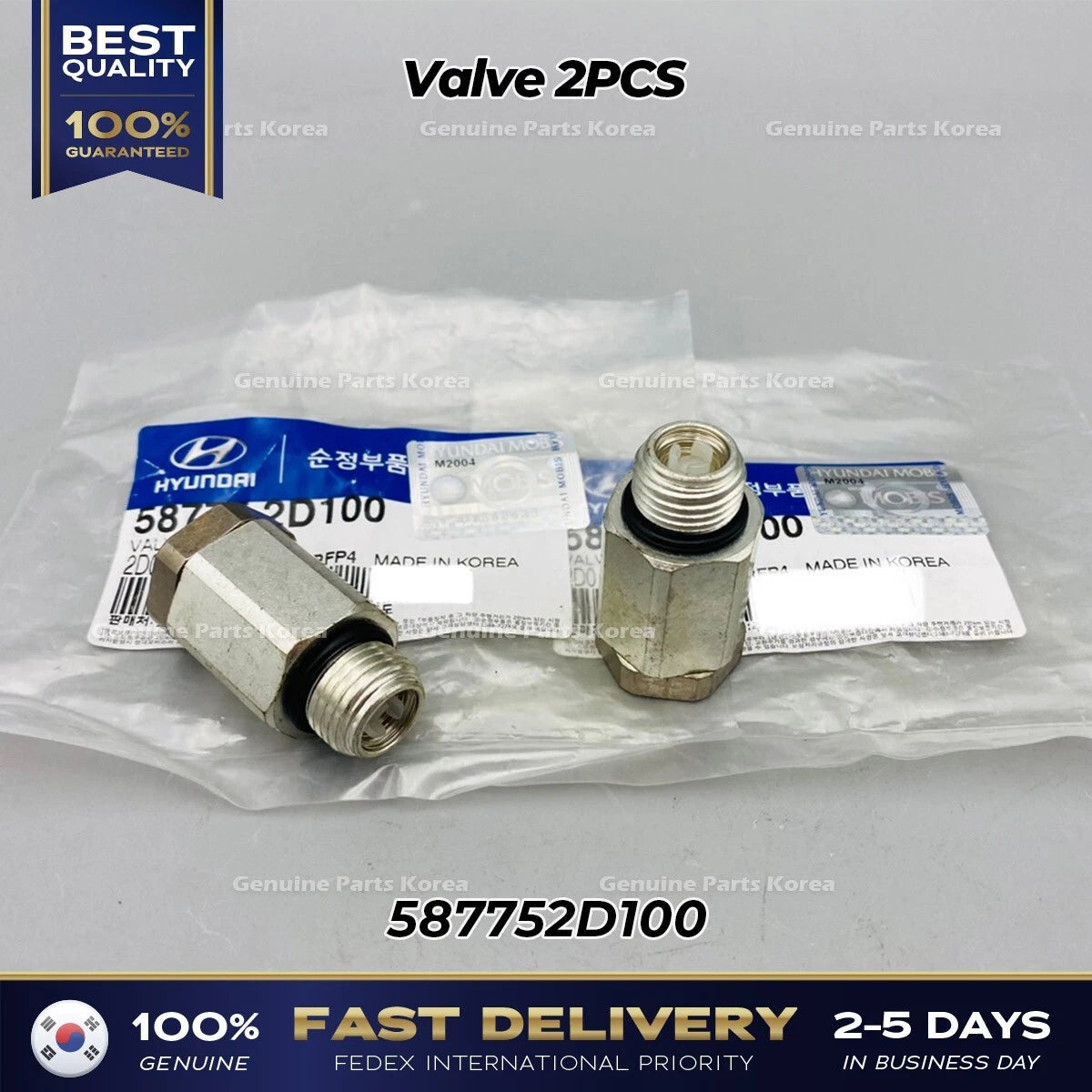 ⭐Genuine⭐ Valve 2PCS 587752D100 for Hyundai Accent