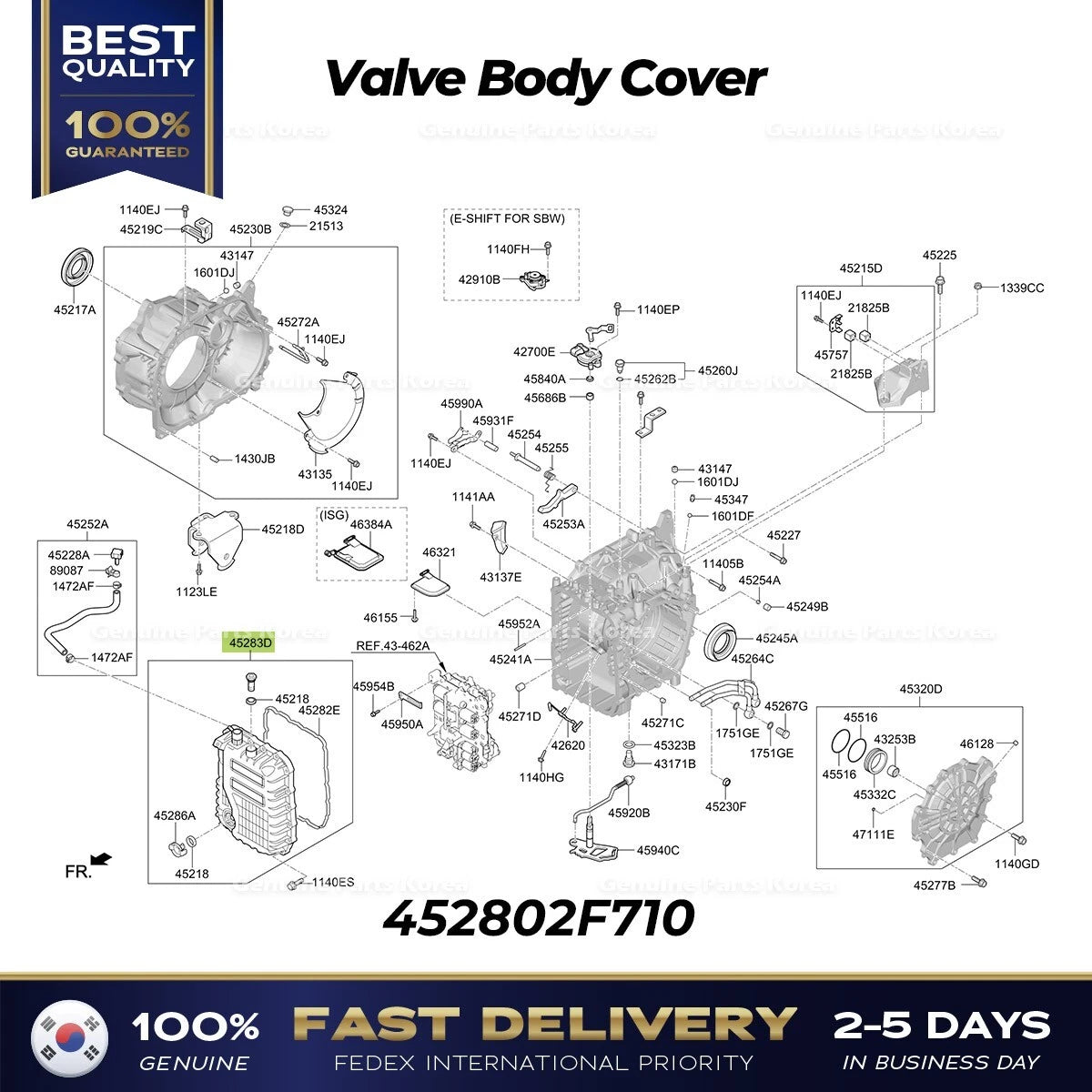 ⭐Genuine⭐ Valve Body Cover 452802F710 for Hyundai Sonata