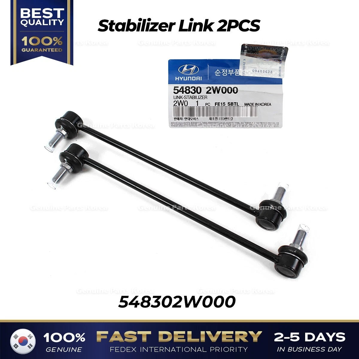 ⭐Genuine⭐ Stabilizer Link 2PCS 548302W000 for Hyundai Santa Fe