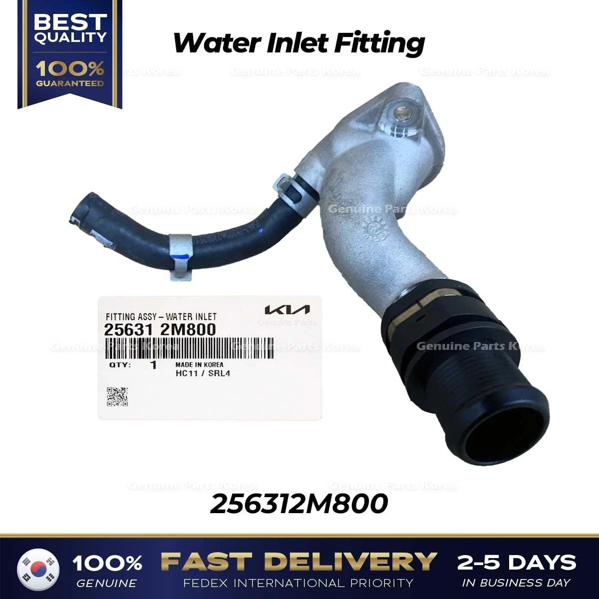 ⭐Genuine⭐ Water Inlet Fitting 256312M800 for Hyundai Sonata Kia Sorento