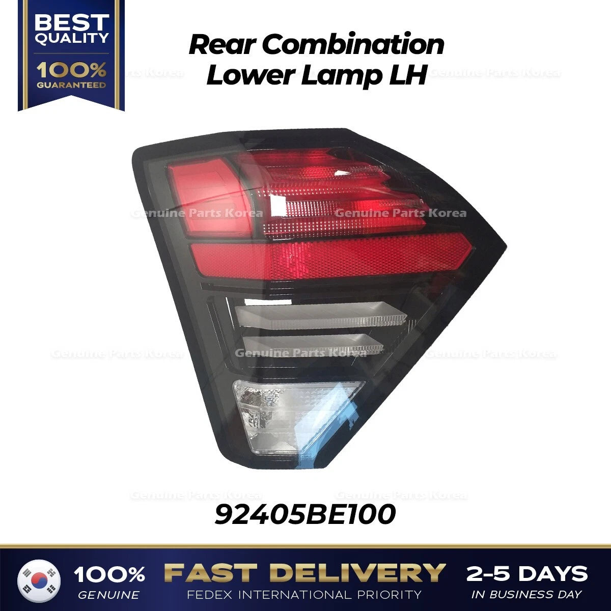 ⭐Genuine⭐ Rear Combination Lower Lamp LH 92405BE100 for Hyundai Kona