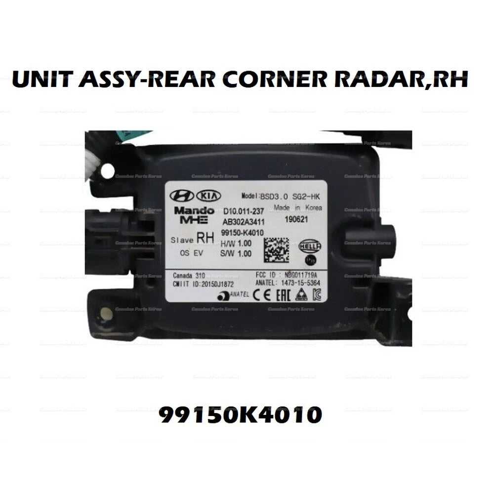 ⭐Genuine⭐ Rear Right Corner Radar Unit 99150K4010 for Hyundai Kona 2019+
