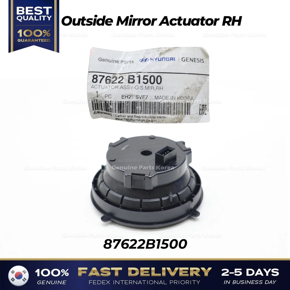 ⭐Genuine⭐ Outside Mirror Actuator RH 87622B1500 for Hyundai Genesis G80