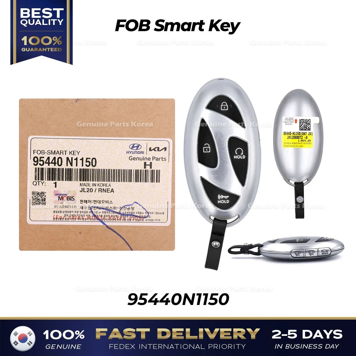 ⭐Genuine⭐ FOB Smart Key 95440N1150 for Hyundai Grandeur
