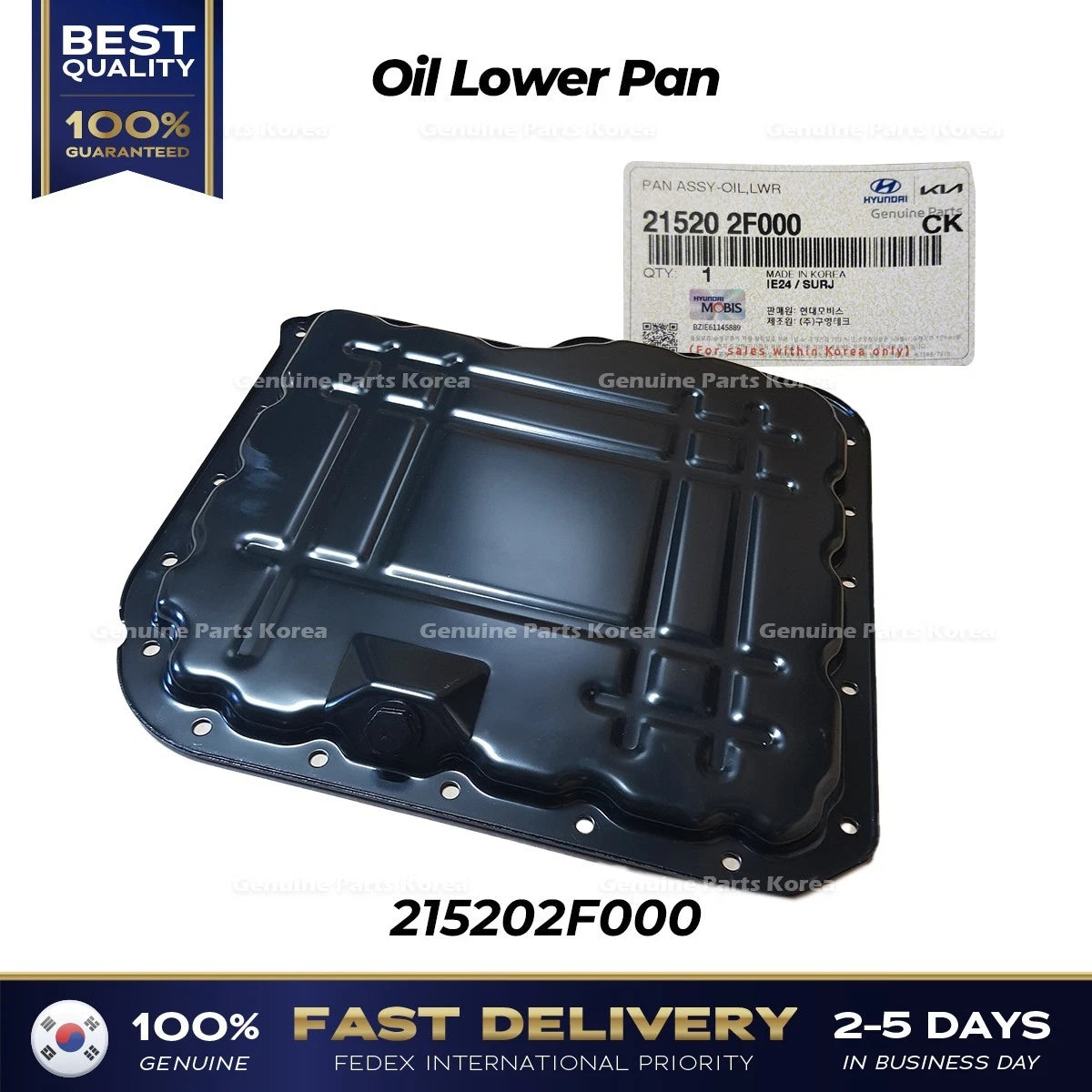 ⭐Genuine⭐ Oil Lower Pan 215202F000 for Hyundai Santa Fe Tucson