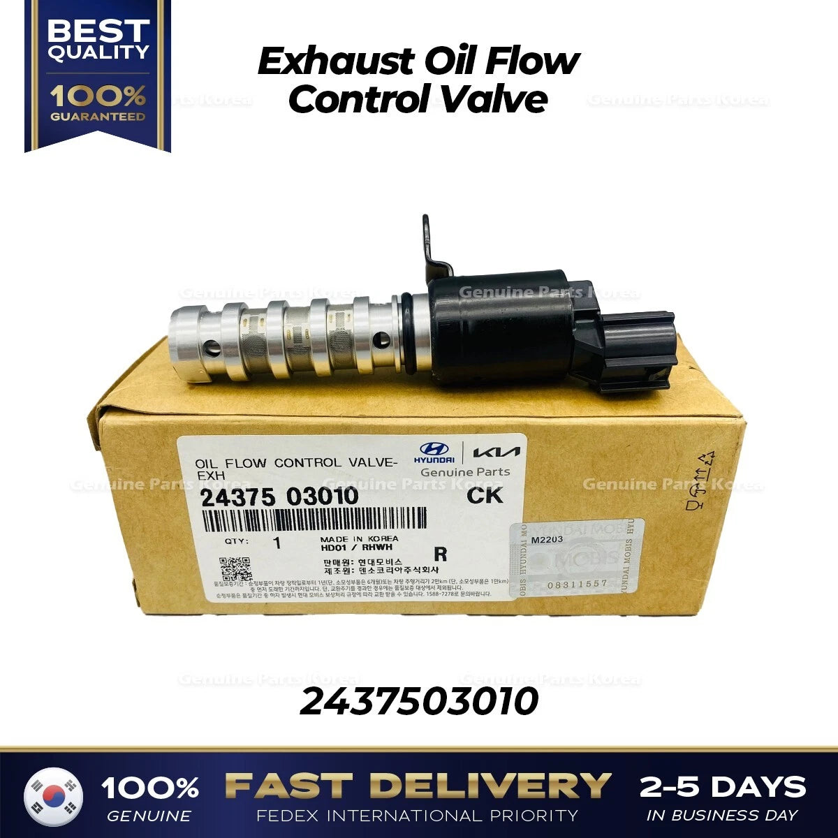 ⭐Genuine⭐ Exhaust Oil Flow Control Valve 2437503010 for Kia Picanto Rio