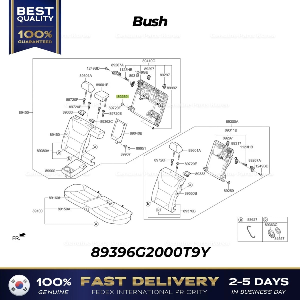 ⭐Genuine⭐ Bush 89396G2000T9Y for Hyundai Ioniq