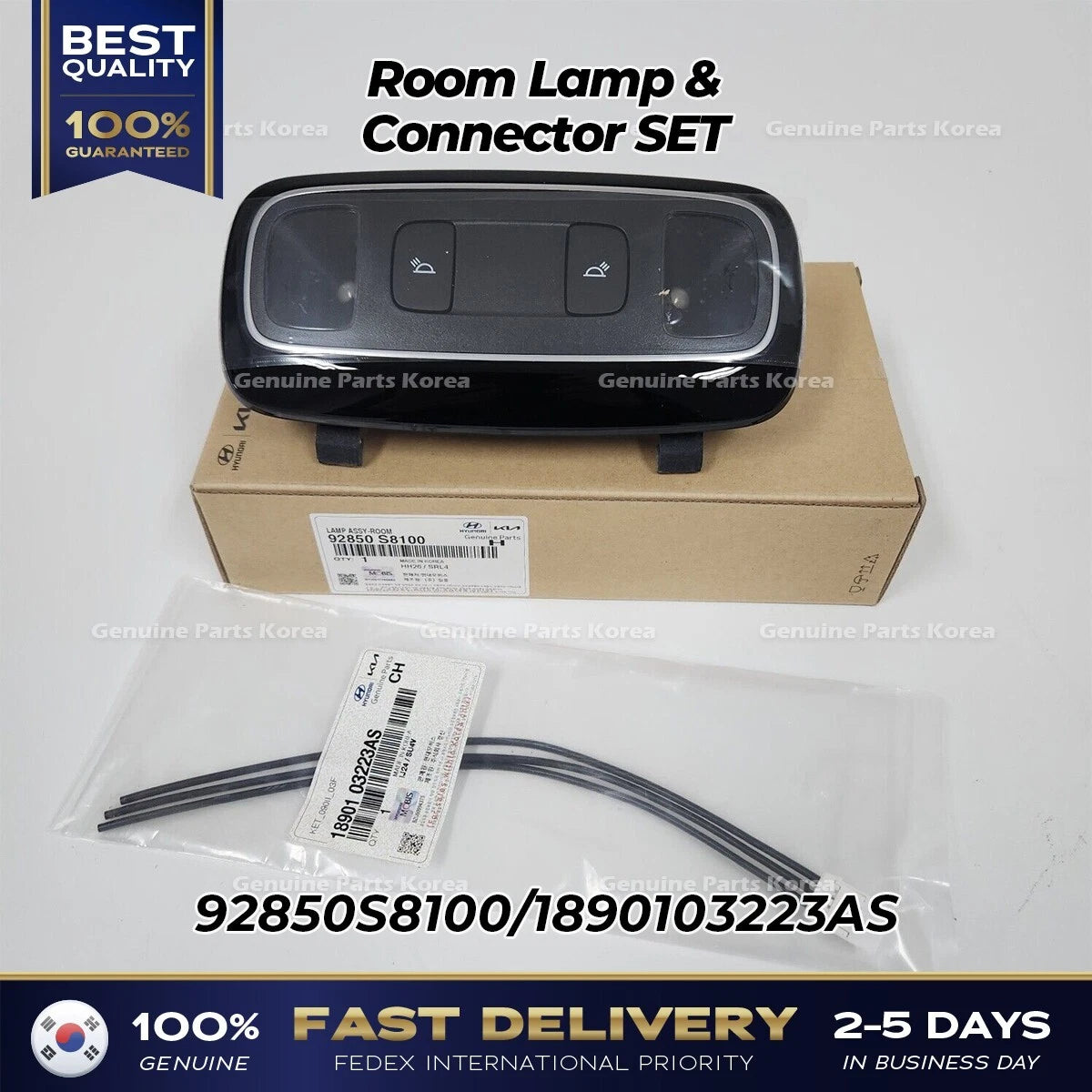 ⭐Genuine⭐ Room Lamp & Connector SET 92850S8100 1890103223AS for Hyundai Palisade