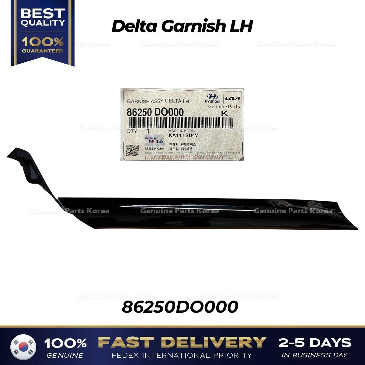 ⭐Genuine⭐ Delta Garnish LH 86250DO000 for Kia EV9