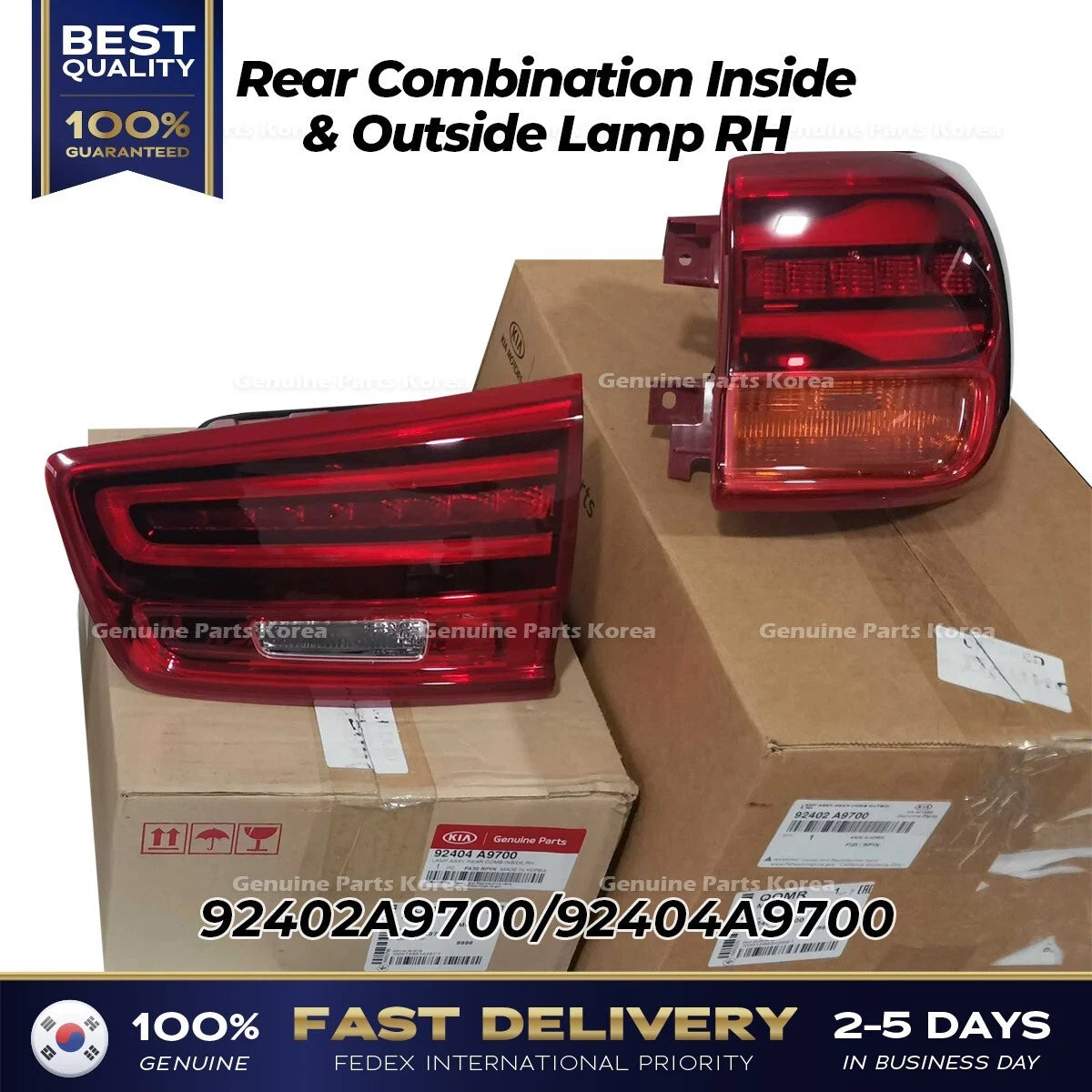 ⭐Genuine⭐ Rear Combination Inside & Outside Lamp RH for Kia Sedona
