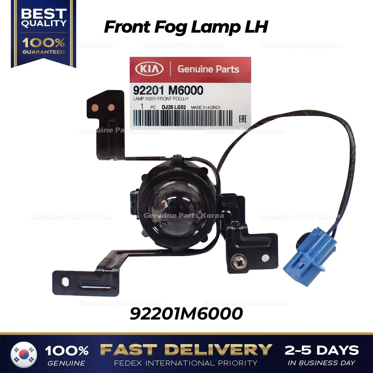 ⭐Genuine⭐ Front Fog Lamp LH 92201M6000 for Kia Cerato Forte