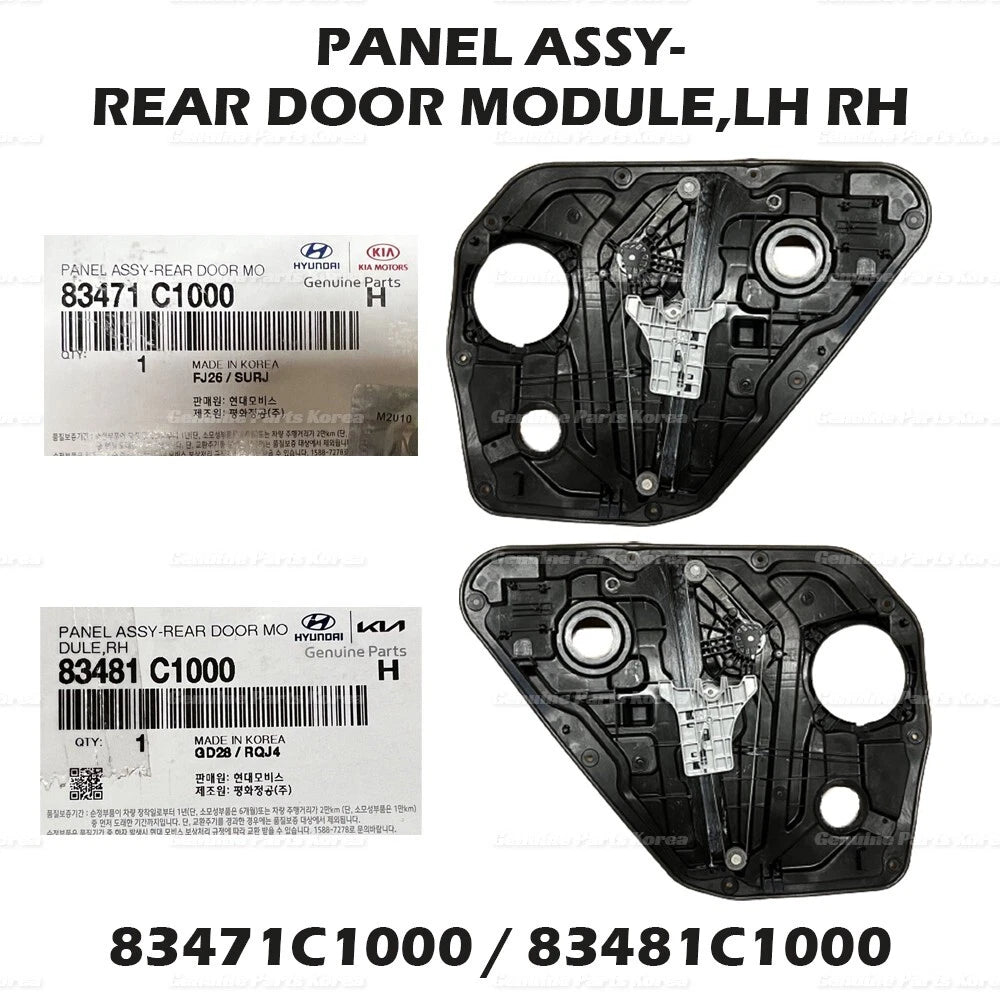 ⭐OEM⭐ Rear Door Power Window Regulator LH RH 2P 1Set for Hyundai Sonata 2015-19
