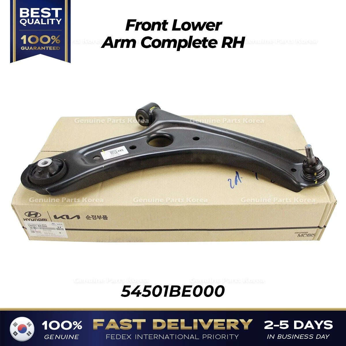 ⭐Genuine⭐ Front Lower Arm Complete RH 54501BE000 for Hyundai Kona