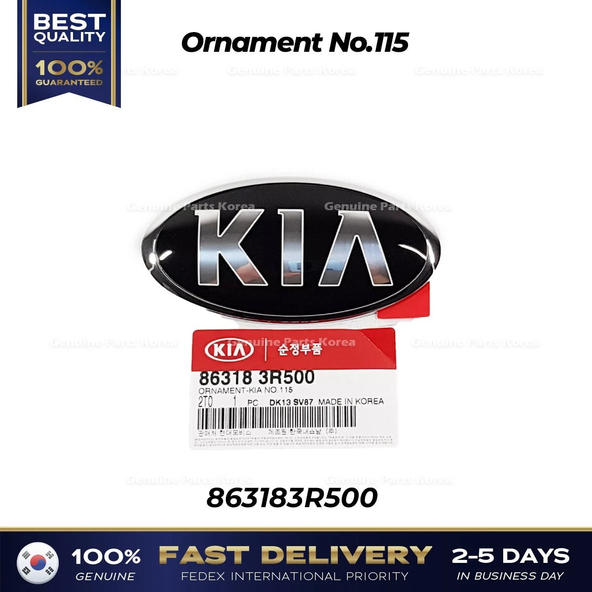 ⭐Genuine⭐ Ornament No.115 863183R500 for Kia Cadenza Forte Optima