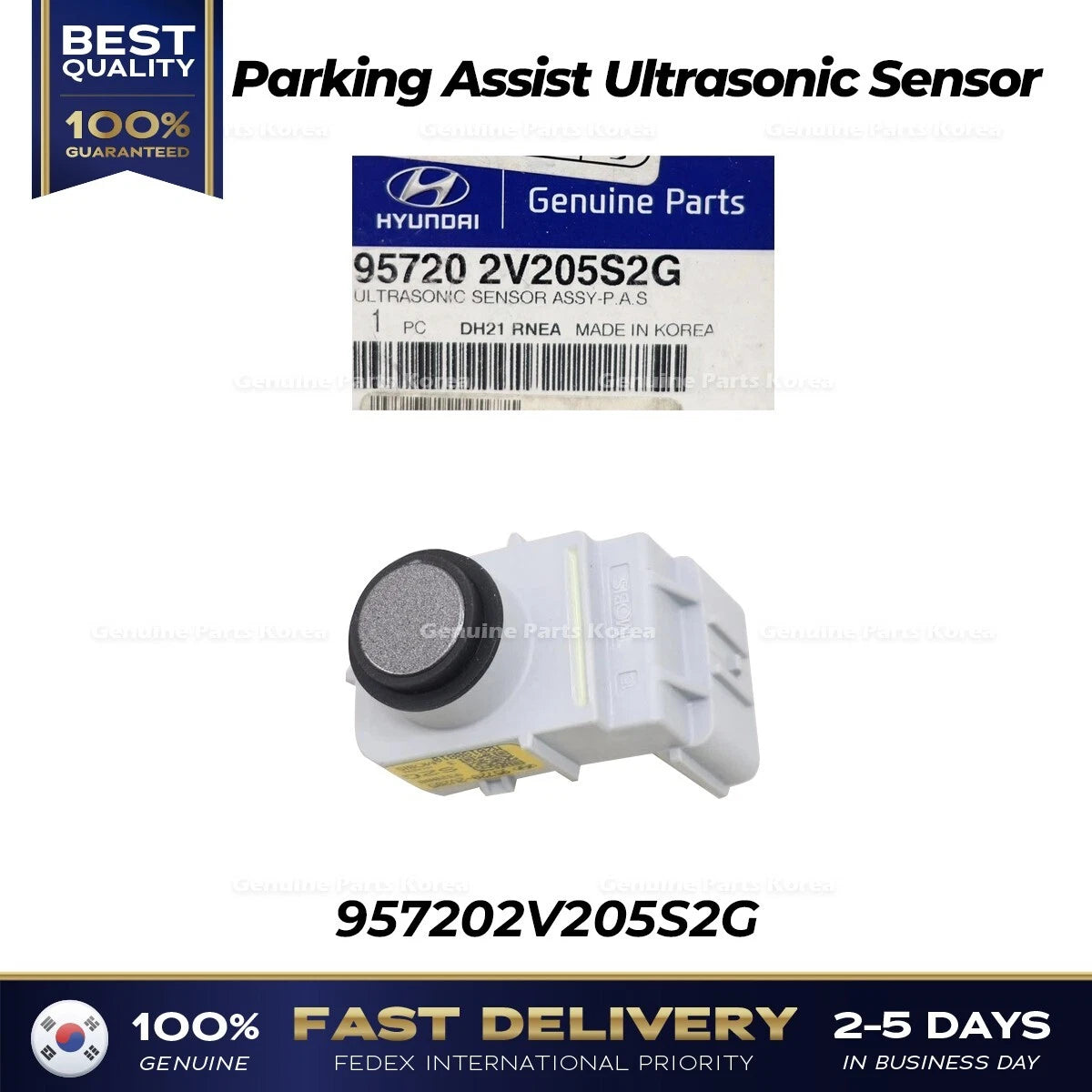 ⭐Genuine⭐ Parking Assist Ultrasonic Sensor 957202V205S2G for Hyundai Veloster