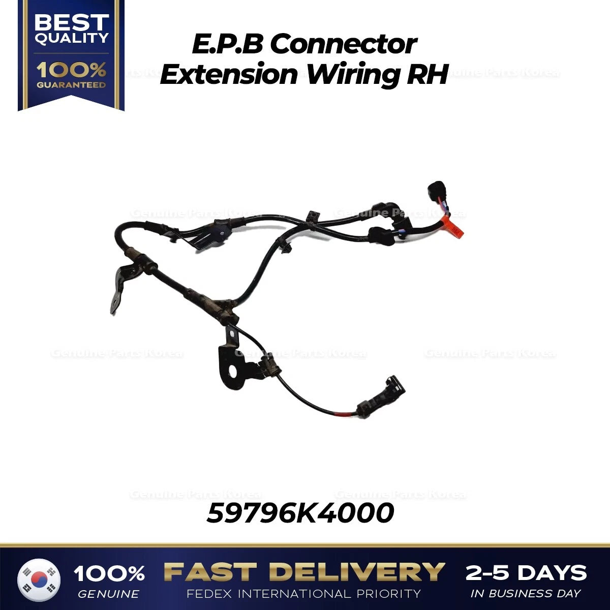 ⭐Genuine⭐ E.P.B Connector Extension Wiring RH 59796K4000 for Hyundai Kona