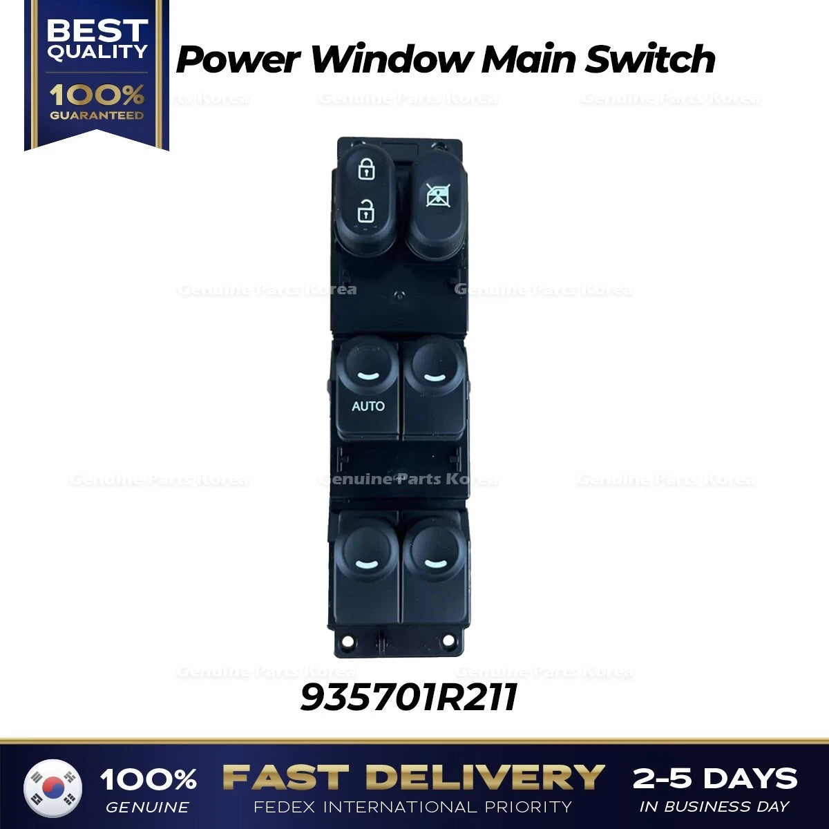⭐Genuine⭐ Power Window Main Switch 935701R211 for Hyundai Accent