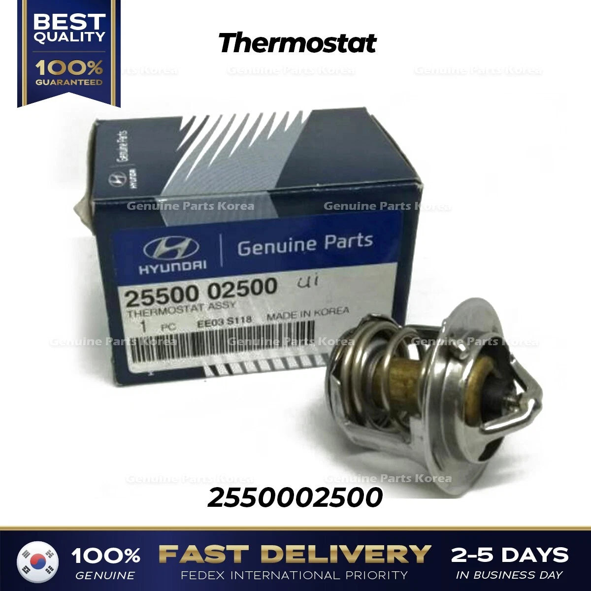 ⭐Genuine⭐ Thermostat 2550002500 for Hyundai Atoz