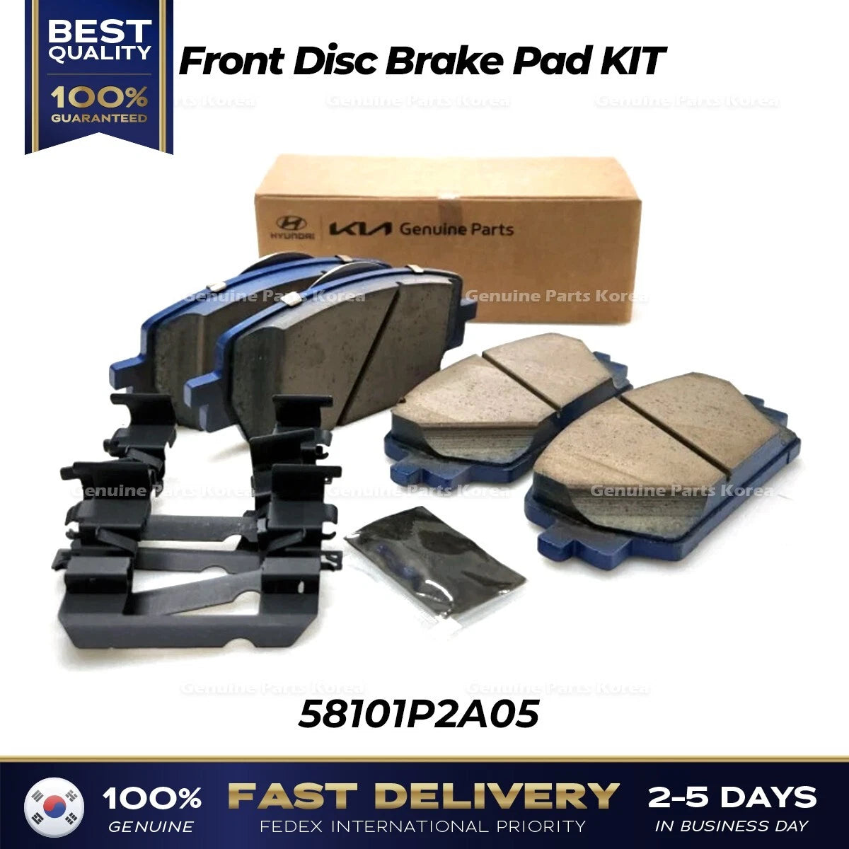 ⭐Genuine⭐ Front Disc Brake Pad KIT 58101P2A05 for Hyundai Santa Fe Hybrid