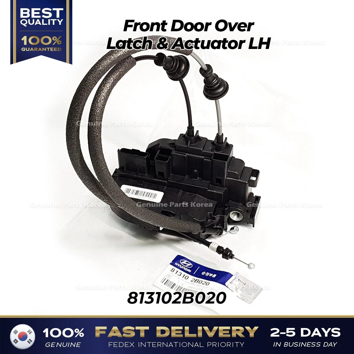⭐Genuine⭐ Front Door Over Latch & Actuator LH 813102B020 for Hyundai Santa Fe