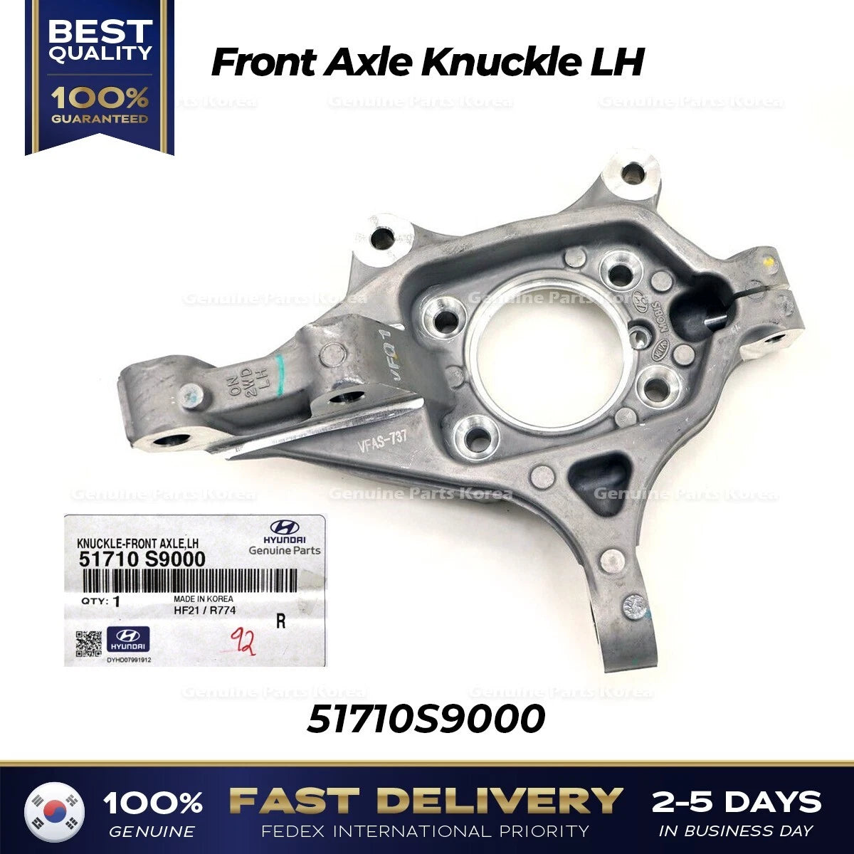 ⭐Genuine⭐ Front Axle Knuckle LH 51710S9000 for Hyundai Palisade Kia Telluride