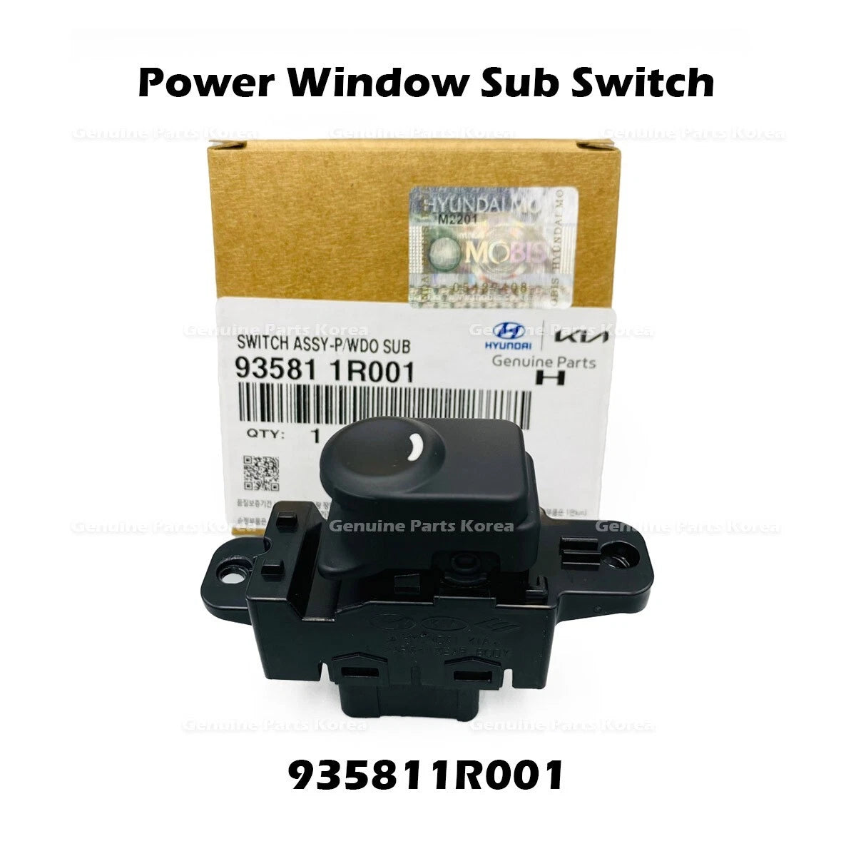 ⭐Genuine⭐ Power Window Sub Switch 935811R001 for Hyundai Accent