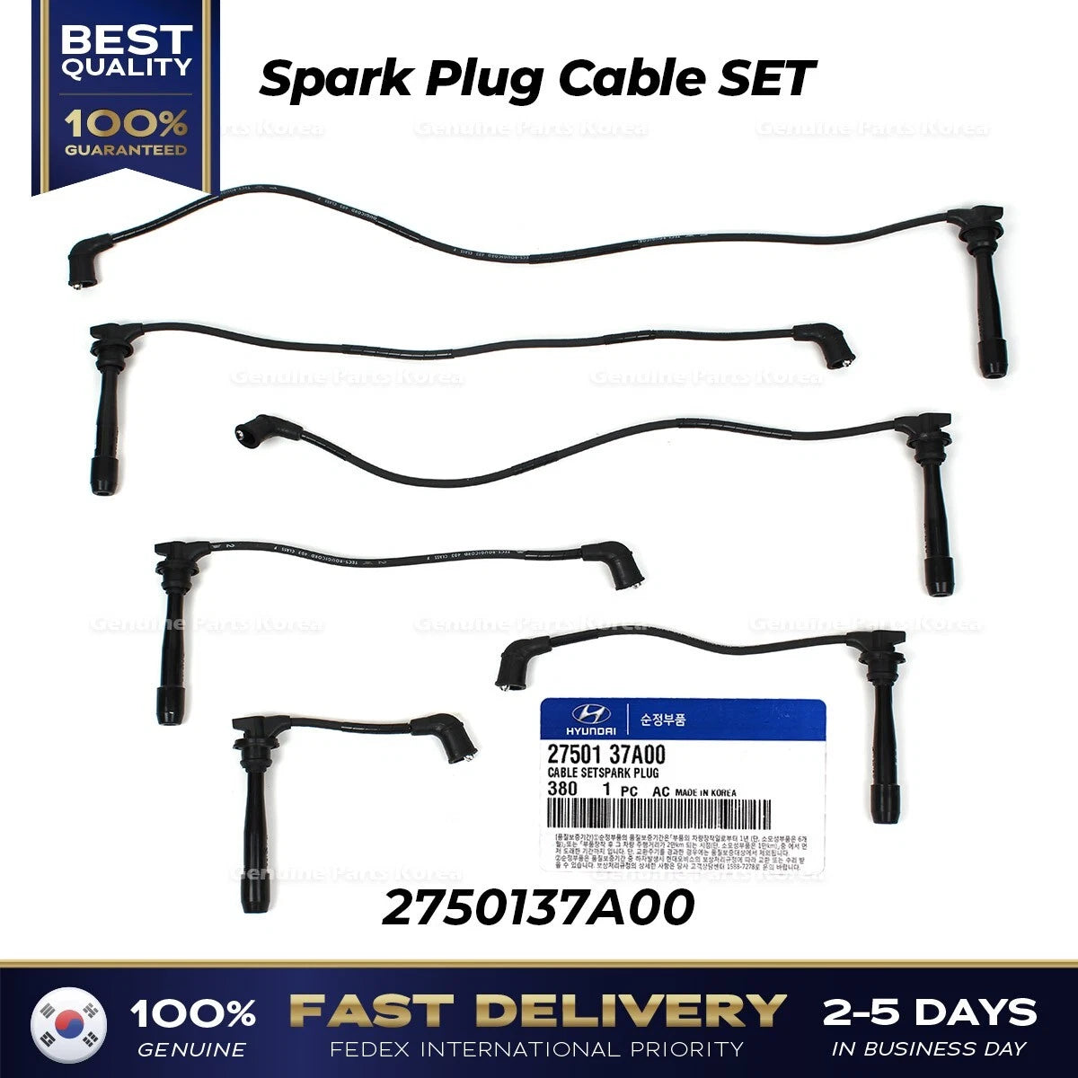 ⭐Genuine⭐ Spark Plug Cable SET 2750137A00 for Hyundai Sonata Kia Optima
