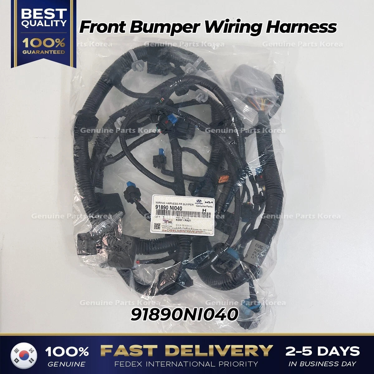 ⭐Genuine⭐ Front Bumper Wiring Harness 91890NI040 for Hyundai Ioniq 5 N