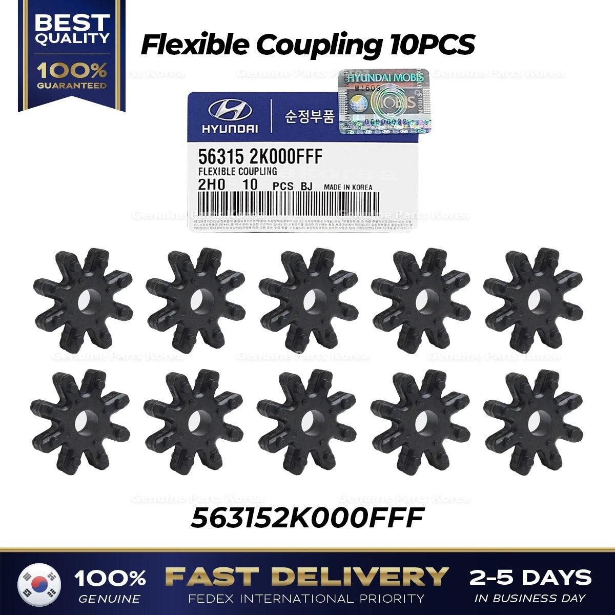⭐Genuine⭐ Flexible Coupling 10PCS 563152K000FFF for Hyundai Azera Kia Cadenza