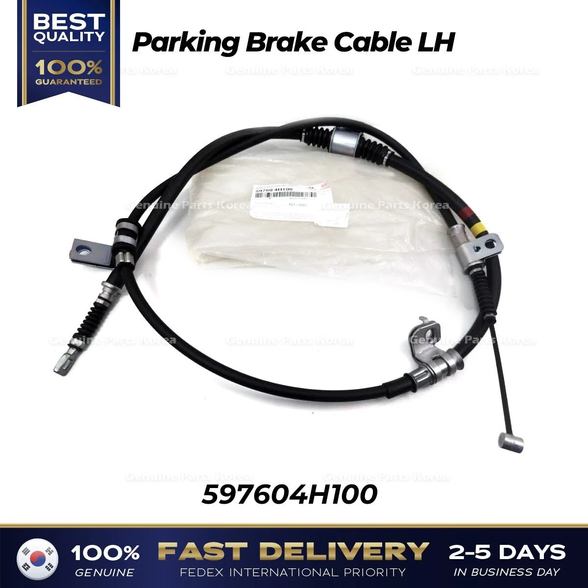 ⭐Genuine⭐ Parking Brake Cable LH 597604H100 for Hyundai Grand Starex