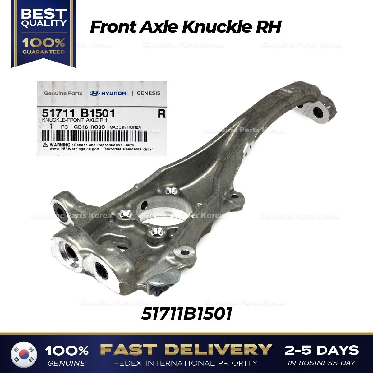 ⭐Genuine⭐ Front Axle Knuckle RH 51711B1501 for Hyundai Genesis