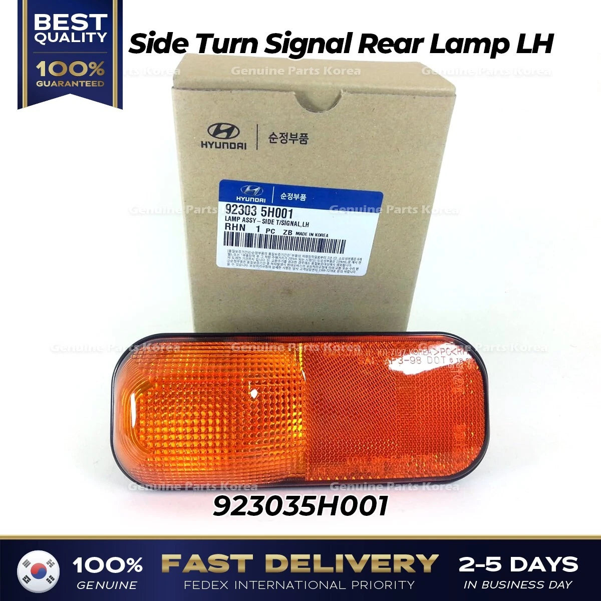 ⭐Genuine⭐ Side Turn Signal Rear Lamp LH 923035H001 for Hyundai Mighty II