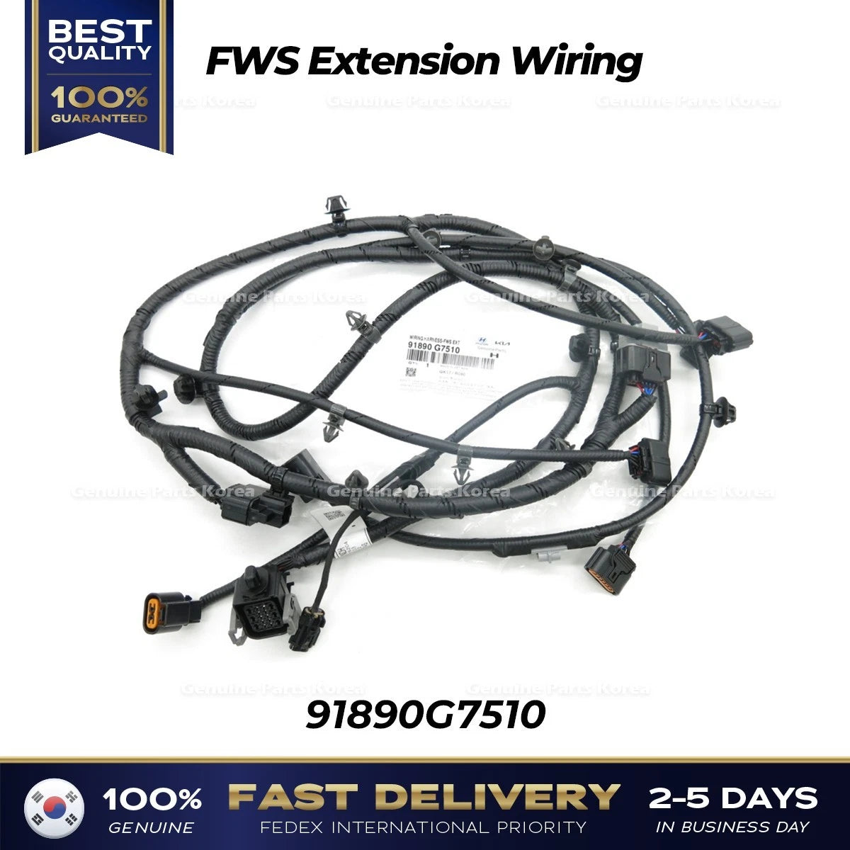 Genuine FWS Extension Wiring 91890G7510 for Hyundai Ioniq Electric