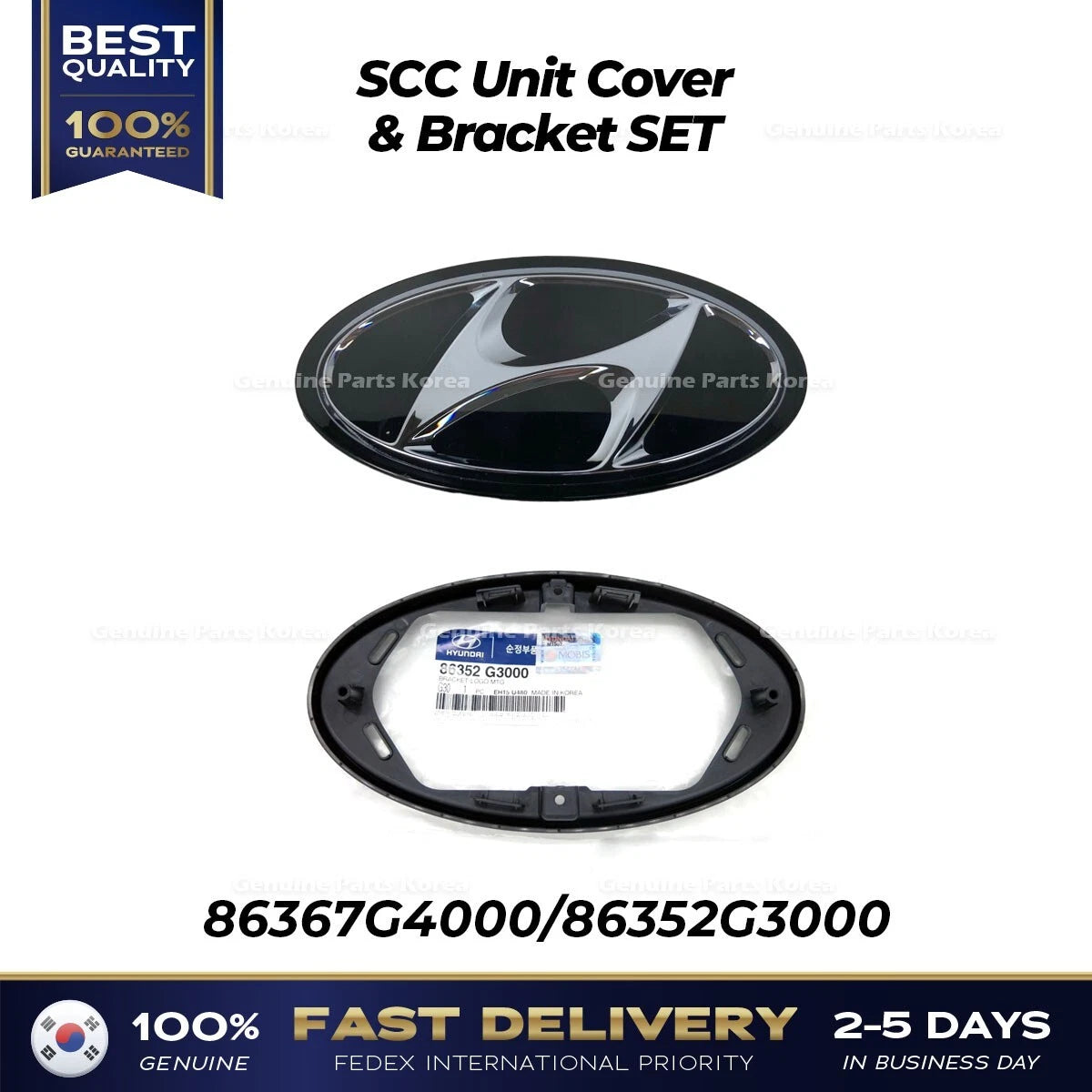 ⭐Genuine⭐ SCC Unit Cover & Bracket SET for Hyundai Elantra GT