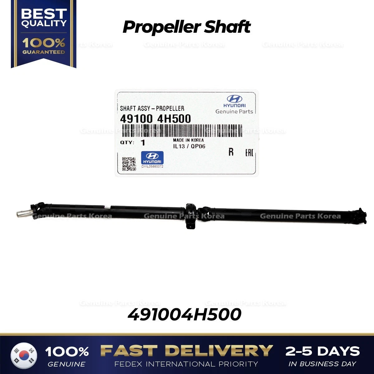 ⭐Genuine⭐ Propeller Shaft 491004H500 for Hyundai H1 Grand Starex