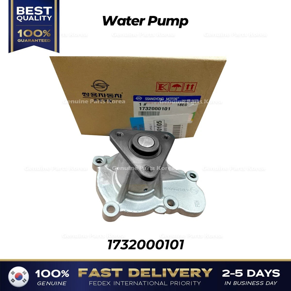 ⭐Genuine⭐ Water Pump 1732000101 for Ssangyong Tivoli