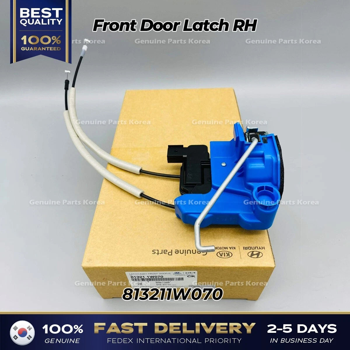 ⭐Genuine⭐ Front Door Latch RH 813211W070 for Kia Rio