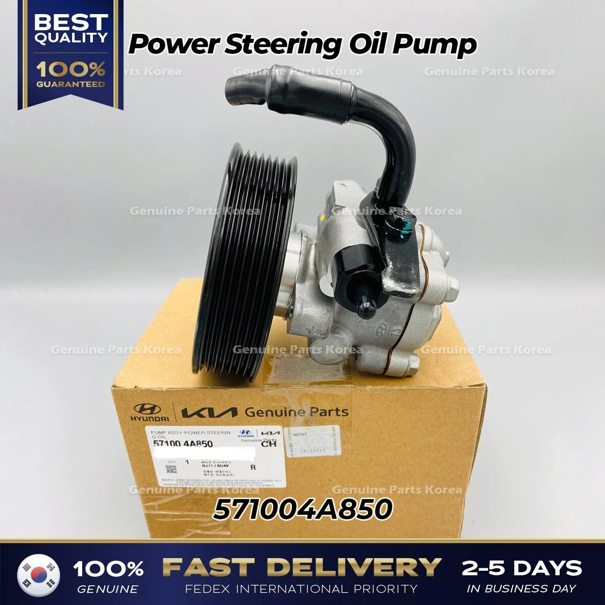 ⭐Genuine⭐ Power Steering Oil Pump 571004A850 for Hyundai H1 Starex
