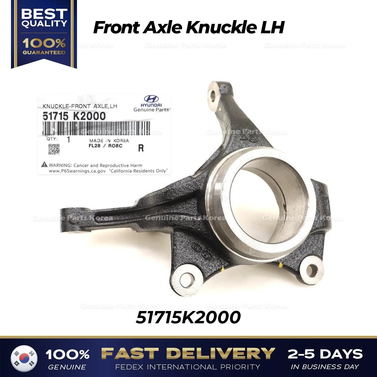 ⭐Genuine⭐ Front Axle Knuckle LH 51715K2000 for Hyundai Venue