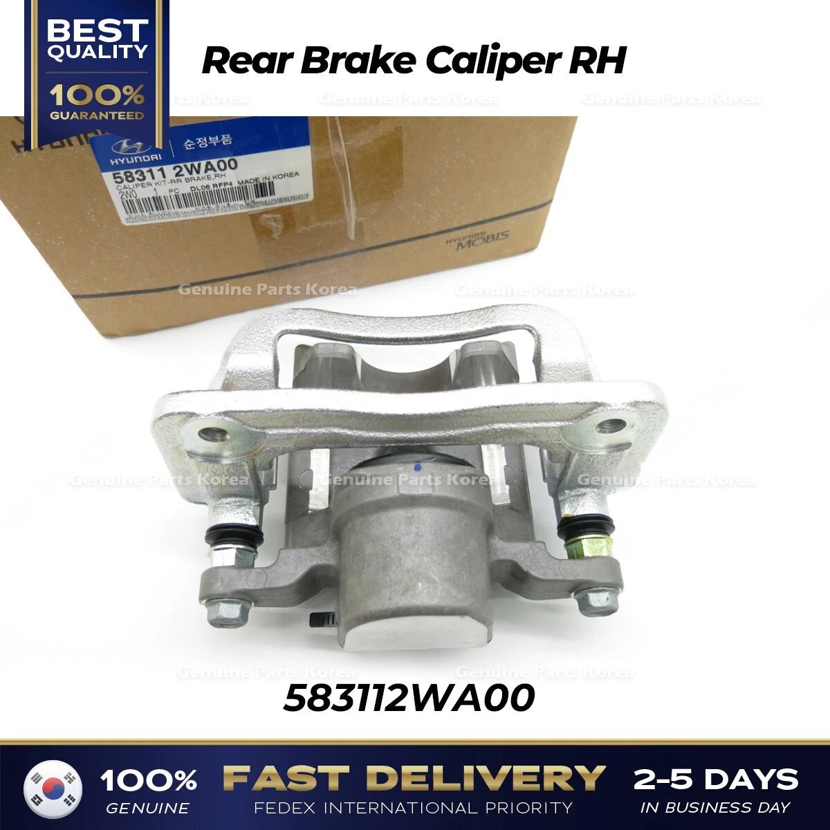 ⭐Genuine⭐ Rear Brake Caliper RH 583112WA00 for Hyundai Santa Fe Sport