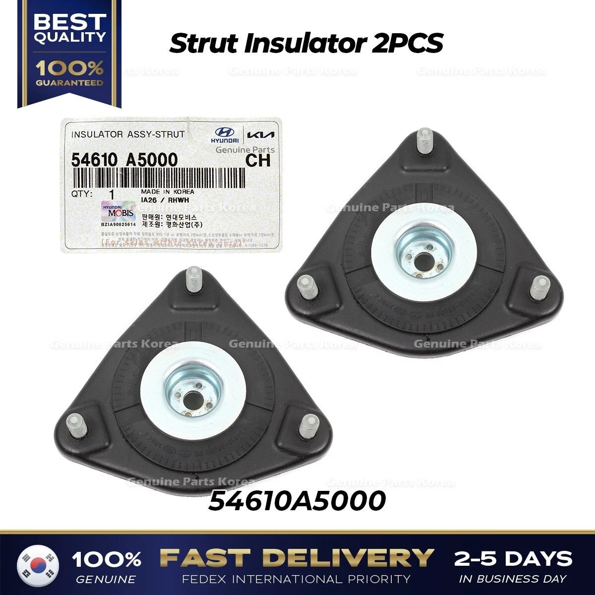 ⭐Genuine⭐ Strut Insulator 2PCS 54610A5000 for Hyundai Kia