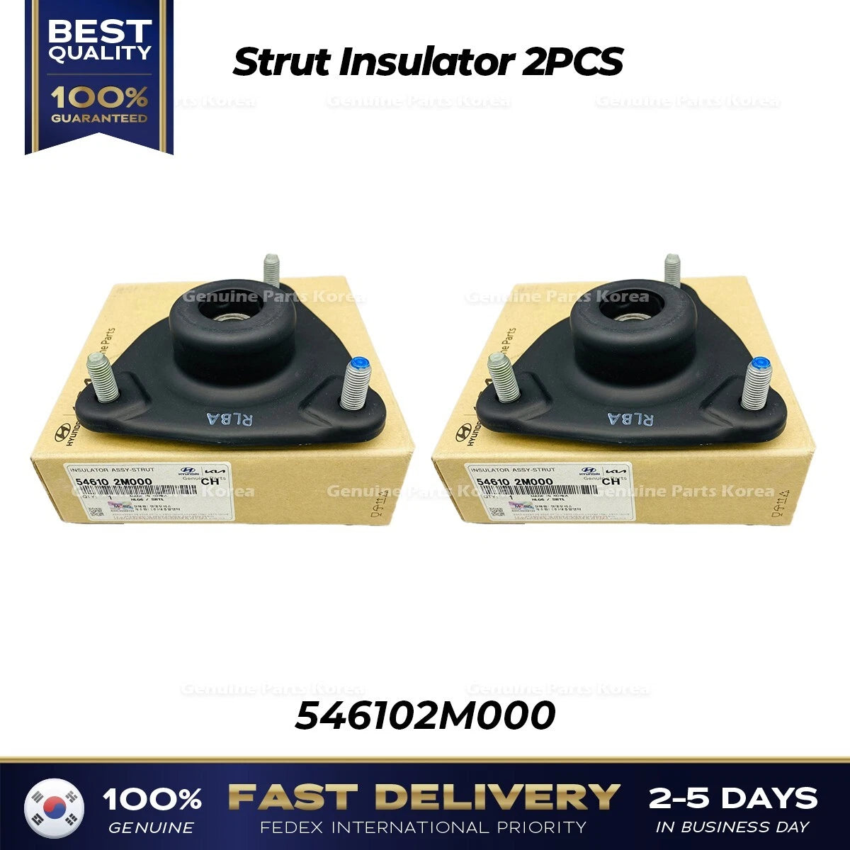 ⭐Genuine⭐ Strut Insulator 2PCS 546102M000 for Hyundai Genesis Coupe