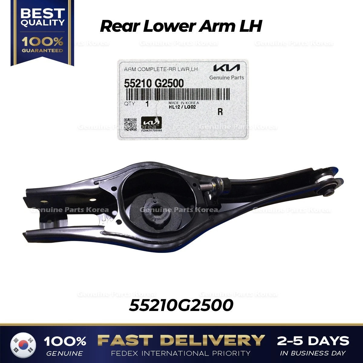 ⭐Genuine⭐ Rear Lower Arm LH 55210G2500 for Hyundai Ioniq Kia Niro