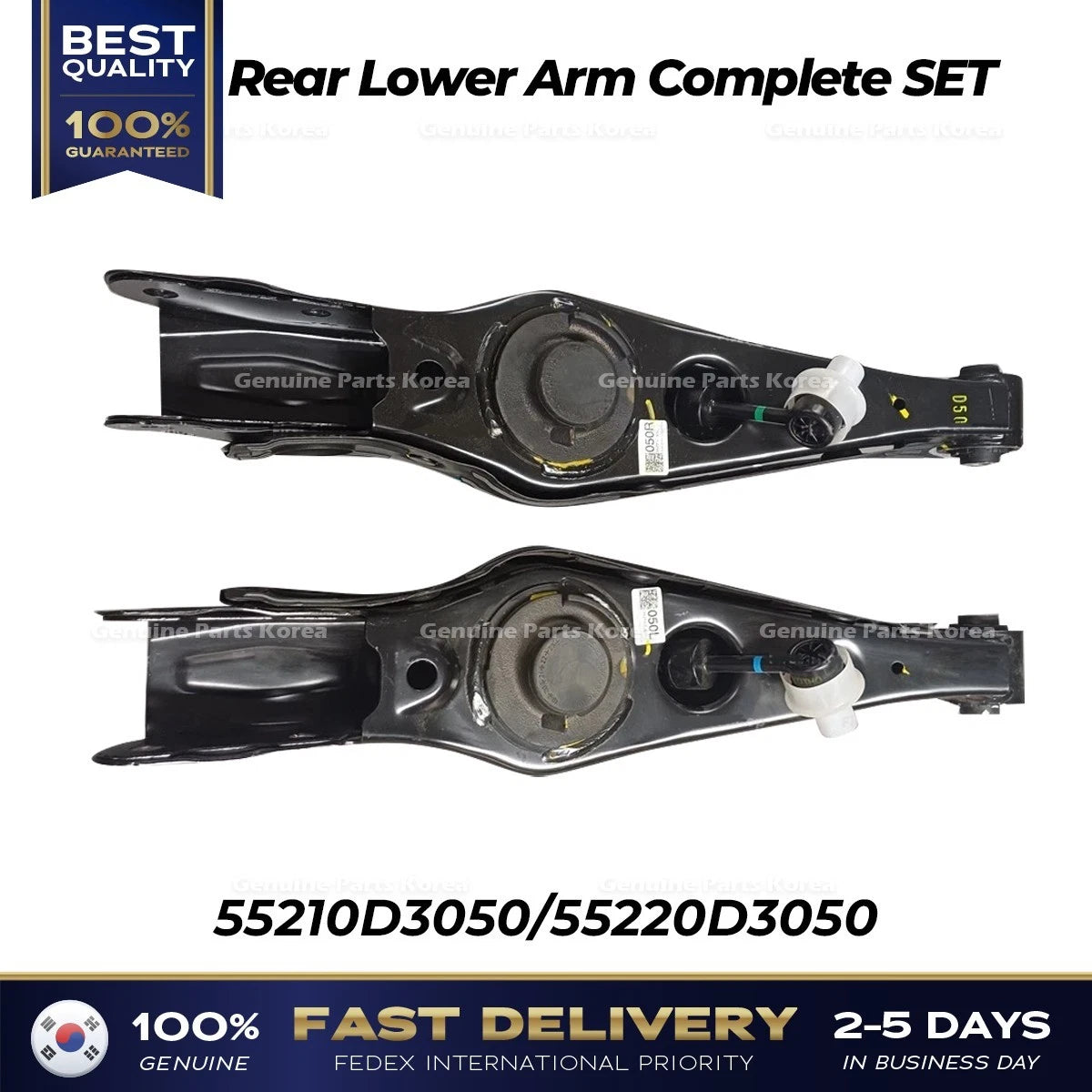 ⭐Genuine⭐ Rear Lower Arm Complete SET 55210D3050 55220D3050 for Hyundai Tucson