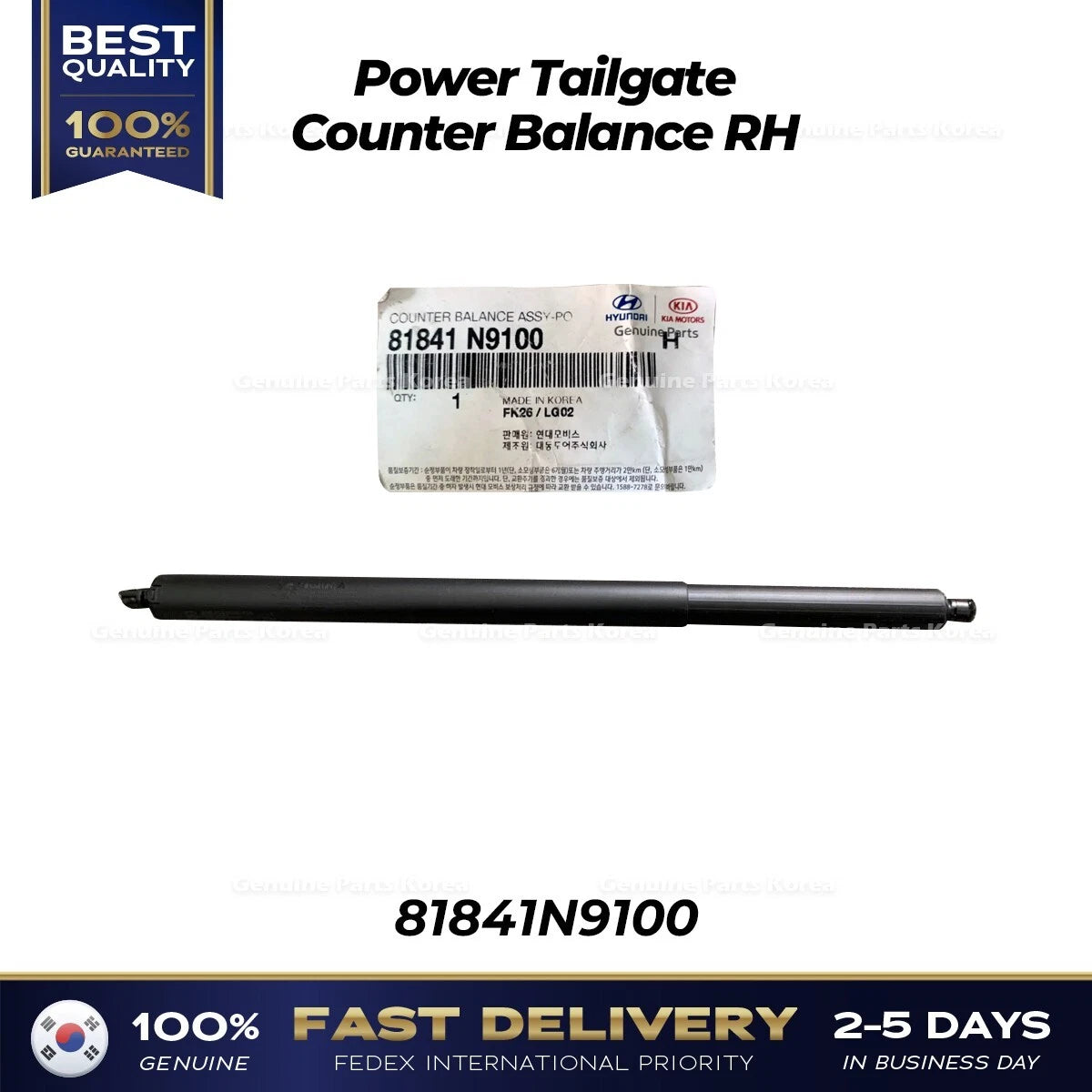 ⭐Genuine⭐ Power Tailgate Counter Balance RH 81841N9100 for Hyundai Tucson