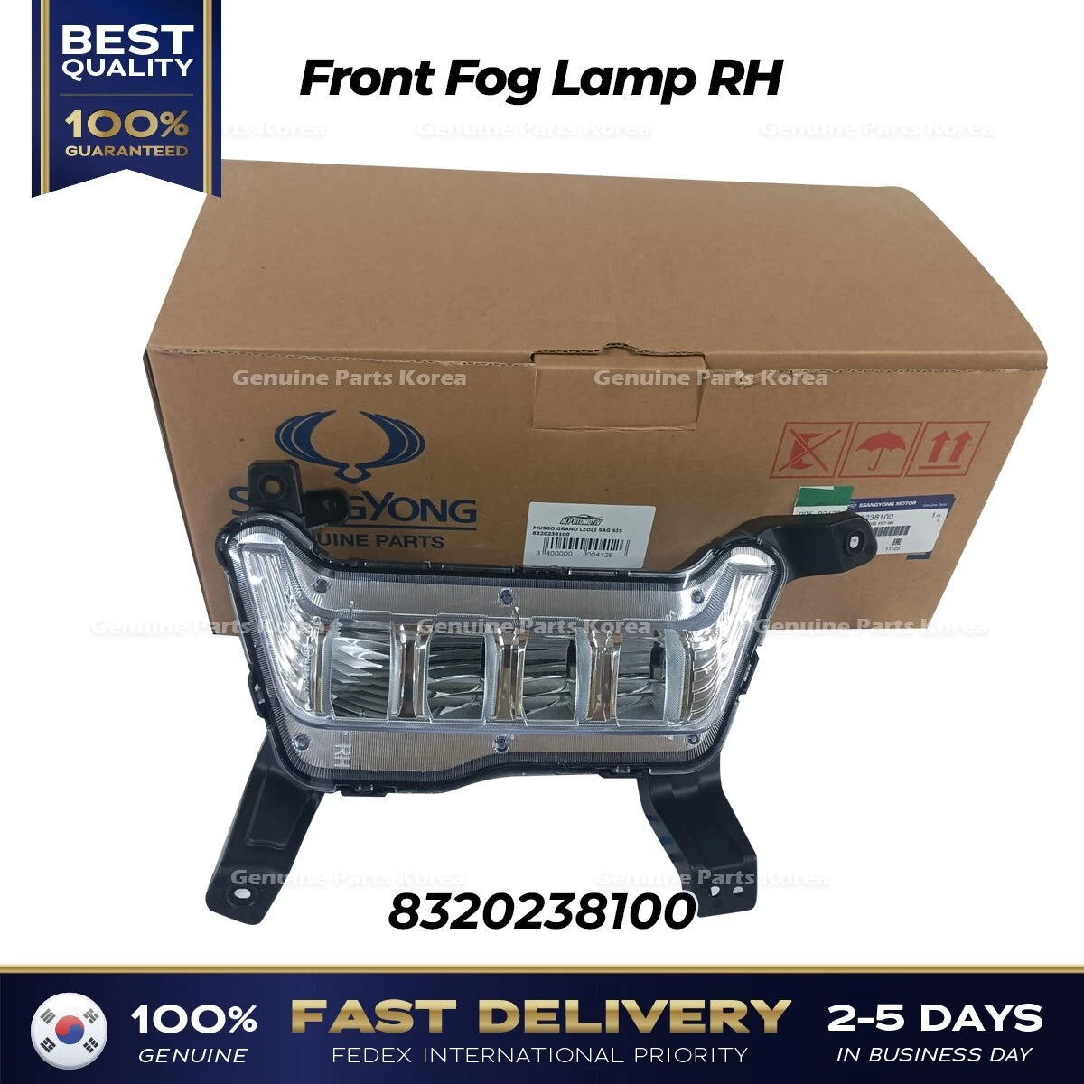 ⭐Genuine⭐ Front Fog Lamp RH 8320238100 for Ssangyong Rexton Sports
