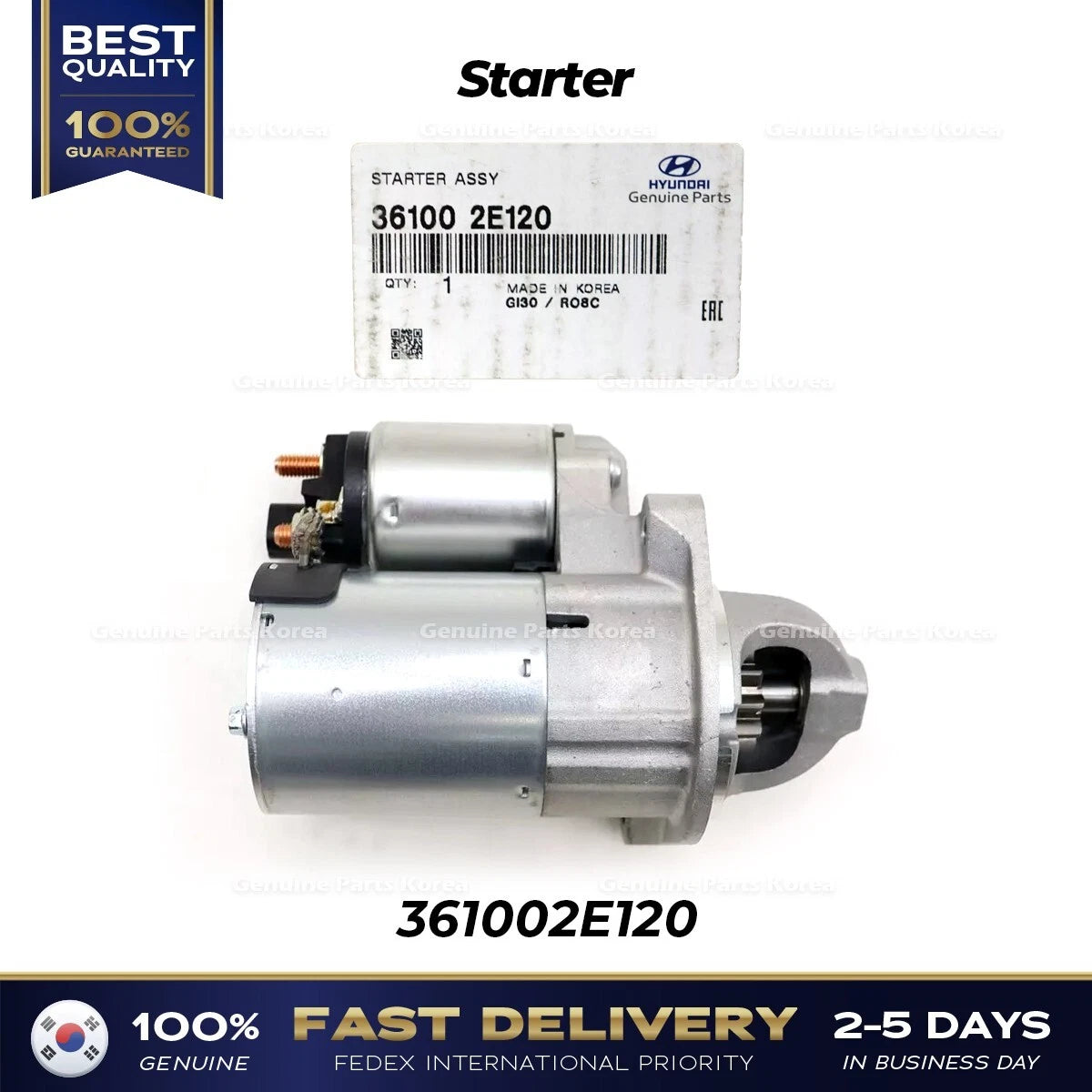 ⭐Genuine⭐ Starter 361002E120 for Hyundai Elantra Tucson Kia Forte