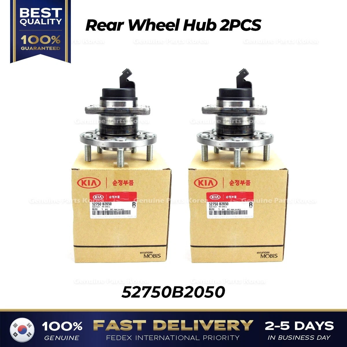 ⭐Genuine⭐ Rear Wheel Hub 2PCS 52750B2050 for Kia Soul